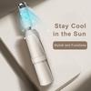 Sun Protection Fan Umbrella 3 Levels Adjustable Rechargeable UV Blocking Umbrella Portable Waterproof Windproof Multifunction Automatic Folding
