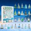 Рождественское подвесное украшение Морское стекло Акриловая рождественская елка Адвент-календарь Подвесное украшение для рождественского отсчета Домашний декор Вечеринка