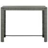 VidaXL Garden Bar Table Patio Table Terrace Table Outdoor Garden Furniture Backyard Kitchen Grey 45878