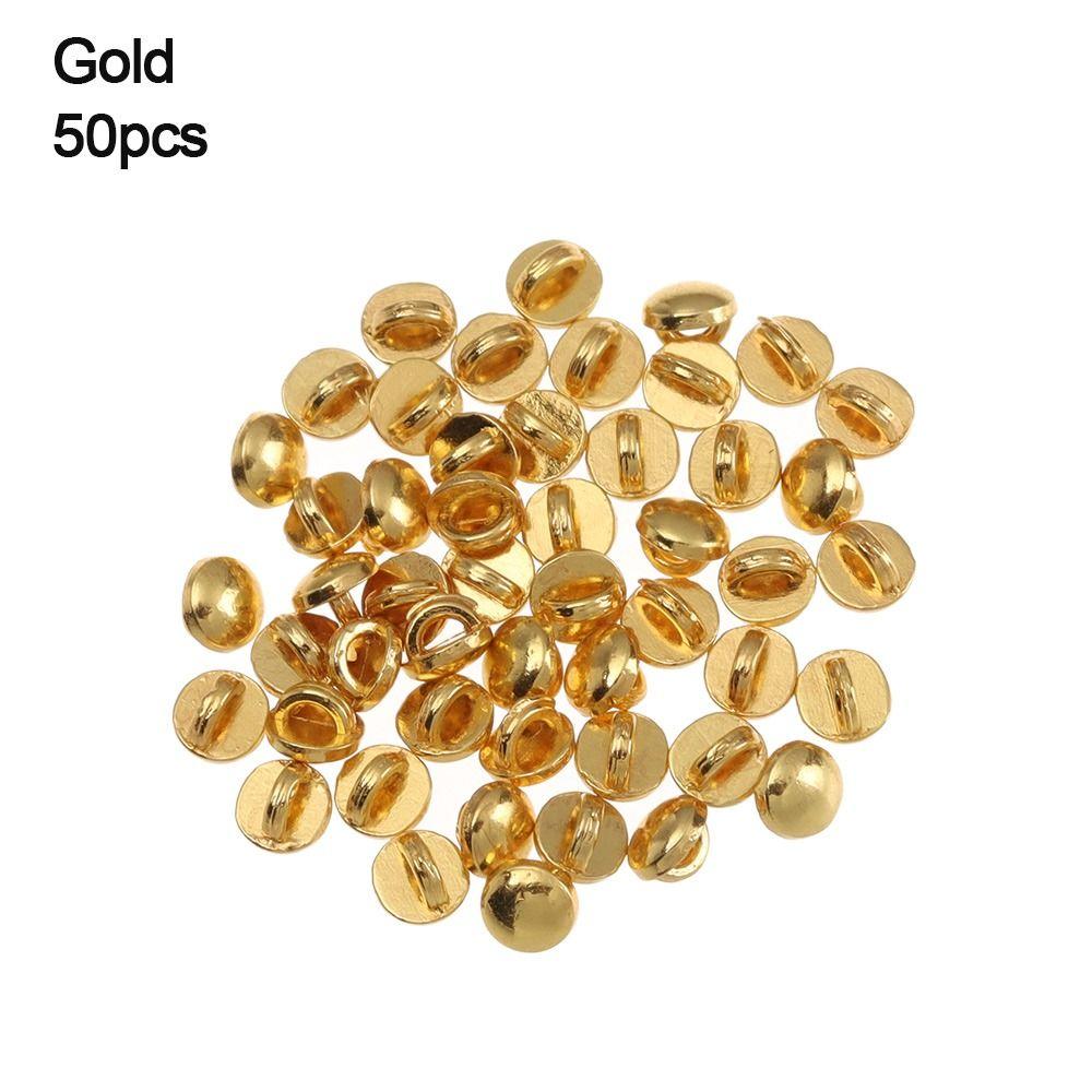 High Quality Mini DIY Doll Ultra-small Buckle Solid Round Buttons Belt Buckles 1/6 Dolls Clothing