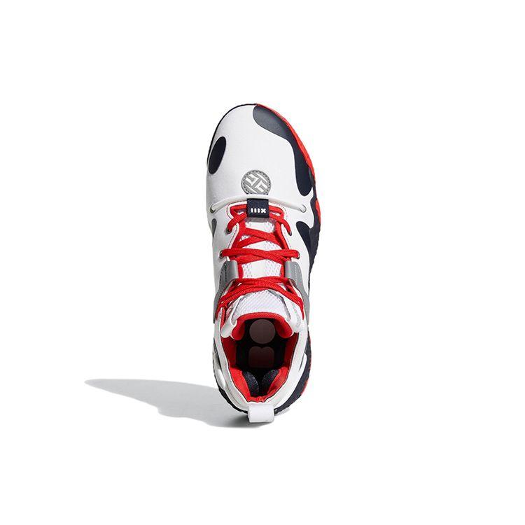 Adidas Харден Вол. 6 White Vivid Red Legend Ink Мужские кроссовки Cloud-White GV9081