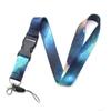 Starry Sky Elements Lanyards Key Chain Colorful Print Neck Straps Keychain Cell Phone Rope Teachers Gift 1PCS Badge Holder Key