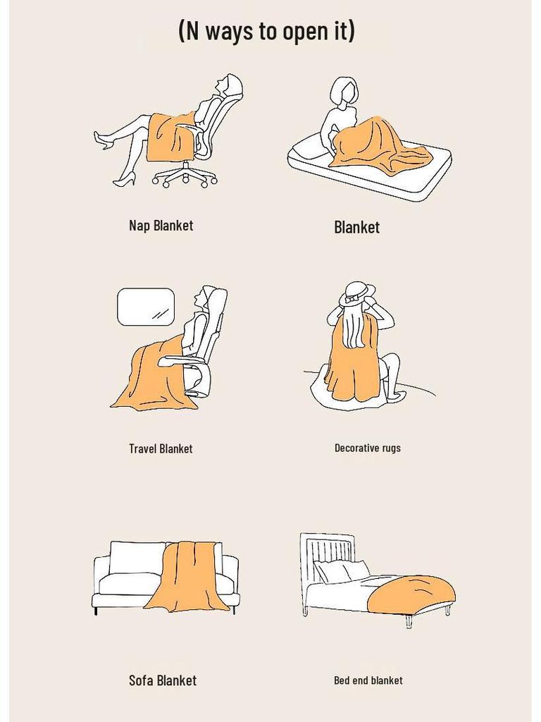 Жаккардовый плед из овечьей шерсти Ruyi 'Золотая черепаха', утолщенный полосатый диванный плед для сна