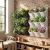 Self Watering Wall Flowerpot Plastic Plants Grow Container Creative Plant Holder  Living Room