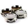 4pcs Outer Diameter 79mm Inner Diameter 73mm Black Chrome Center Cover Wheel Caps
