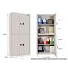 Range Shield LD-006-V9 Четырехдверный офисный картотечный шкаф с замком-ключом