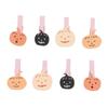 8 Wooden Pumpkin Clip Pins