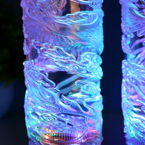 Светящаяся чашка для пива, светодиодная, меняющая цвет, чашка дракона, активируемая водой, прозрачная кружка для питья для барной вечеринки