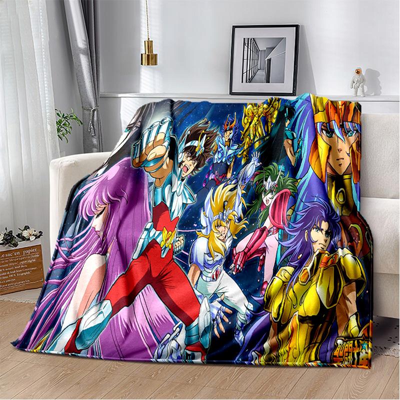 3D Ретро Saint Seiya одеяло с героями мультфильмов, мягкое одеяло для дома, спальни, кровати, дивана, пикника, путешествия, офиса, одеяло, детское одеяло