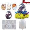 5 Styles Dragon Egg Epoxy Resin Mold Jewelry Pendant Silicone Mould DIY Crafts Ornaments Decorations Casting Tool