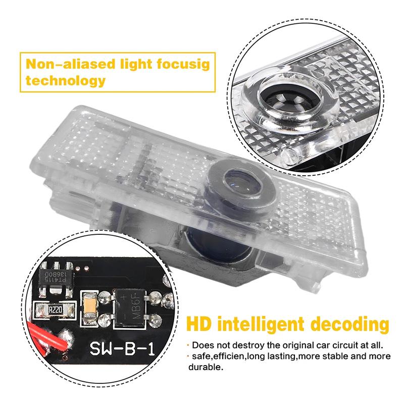 Светодиодная подсветка приветствия двери автомобиля, декоративная подсветка, логотип-значок автомобиля для BMW M 1 2 3 4 5 6 7 серии X1 X4 X3 X5 M3 M4 M2 X7 M5 F30 E90 E70