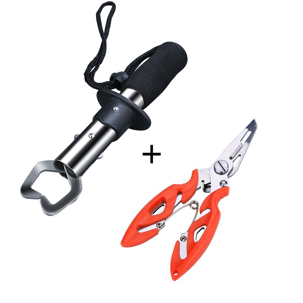 SOUGAYILANG Fishing Cutter Plier Scissor Fish Gripper Plier Set Nipper Pincer Snip Fishing Pliers