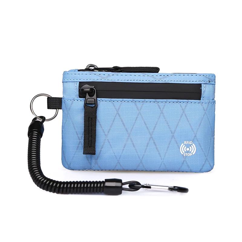 Rfid Держатель для кредитных карт Мужской короткий кошелек на молнии для монет X-Pac Мини дорожный кошелек Мужской тактический кошелек Кошелек для монет