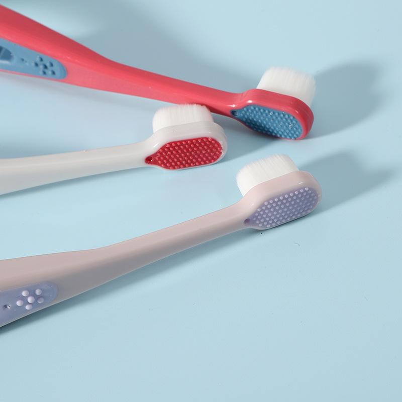 Детская зубная щетка полая десять тысяч тонких мягких щетинок для детей 0-8 лет с маленькой головкой зубная щетка