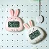 Alarm Timer Large Screen Precise Timing Cartoon Rabbit Kitchen Timer Manual Reminder Clock Home Supply