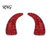 Sparkling Rhinestone Horns for Cosplay 1 Pair Devil Horns, Car Dashboard Decor, Faux Crystal Demon Hair Dramatic Party Wear Seasonal Looks Clip