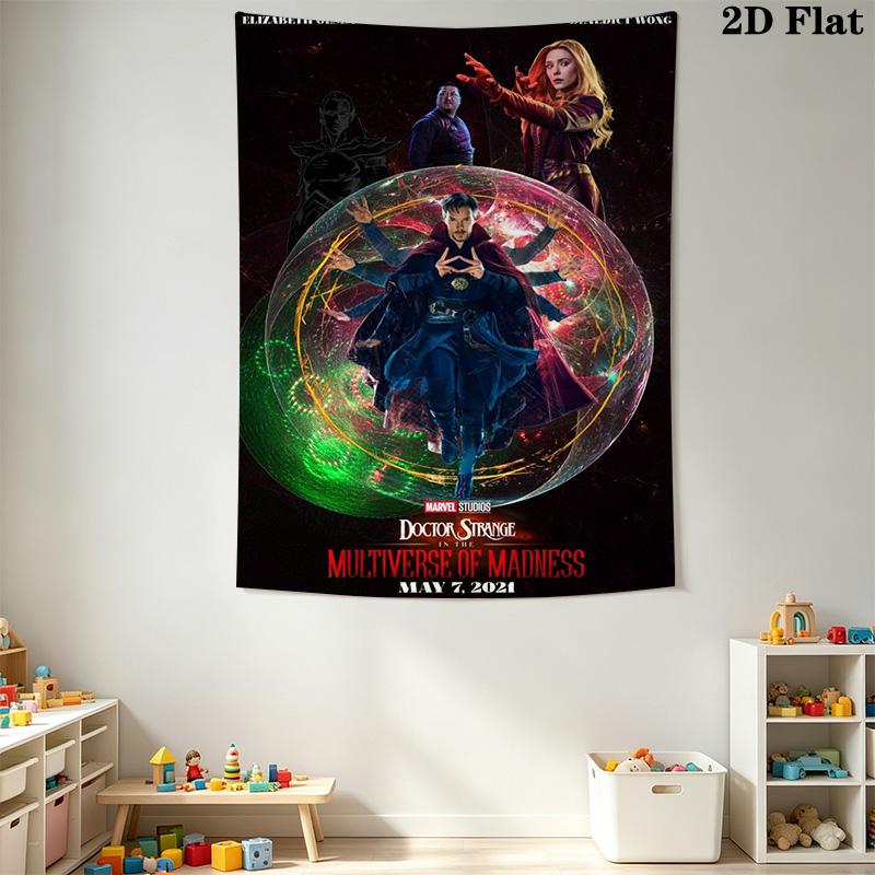 Doctor Strange Multiverse Madness Tapestry Wallmounted Fashion Print Background Wall Hanging Cloth Homestay Soft Decoration Tapestry Home Decor