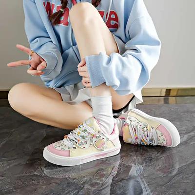 Parkside Шнурованные туфли на каблуке для женщин Платье Женская обувь Низкий каблук для женщин Кроссовки Спорт Тренд Сникер Хорошие