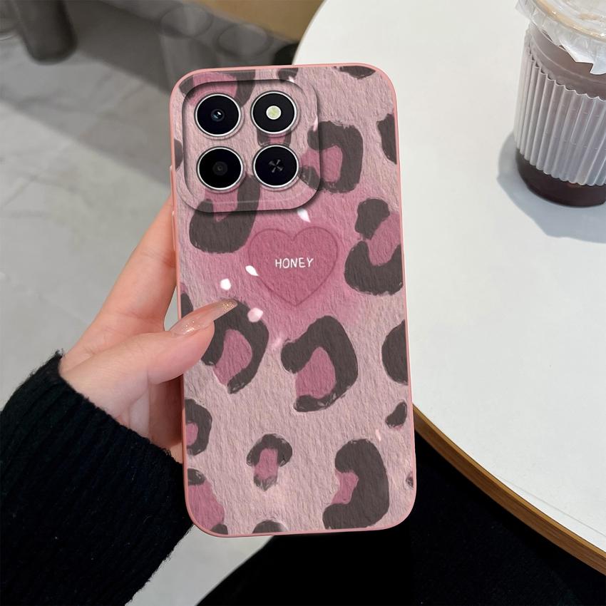 Для Huawei Honor X6C X7C 400 Pro Lite Чехол для телефона Милые розовые облачные узоры Жидкий силикон Недавно обновленные Противоударные Защитные чехлы Для Huawei Чехол