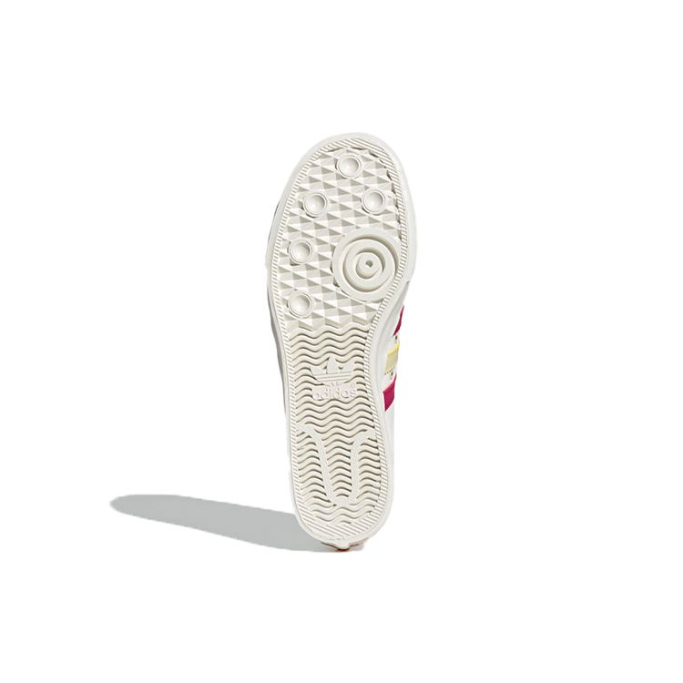 Wales Bonner x adidas Nizza Low Белый кремовый алый Унисекс кроссовки Темно-коричневый S42621