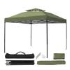 Современный Деко Тент-палатка x Палатка Защита от УФ лучей Чехол для хранения в комплекте Солнцезащитный навес Сталь Кемпинг Отдых на природе Товары Оливковый 2,5 м 2,5 м Одно касание (2,5 м,