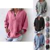 Elegant And Timeless Women's Oversized Cross V Neck Blouse With Ethnic Appeal