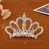 Kids Mini Crowns Hair Jewelry Coloful Shining Crystal Hair Combs Small Tiaras Girls Birthday Party Princess Hair Ornaments