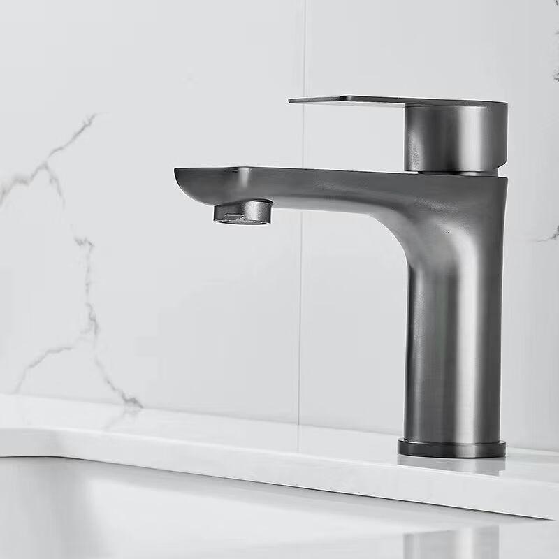 Смеситель для раковины TLXT, нержавеющая сталь, цвет Gunmetal Grey