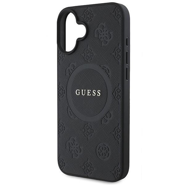 Guess Guhmp16Spsapsmek Iphone 166.1 Black Hardcase Saffiano Peony Classic Logo Magsafe