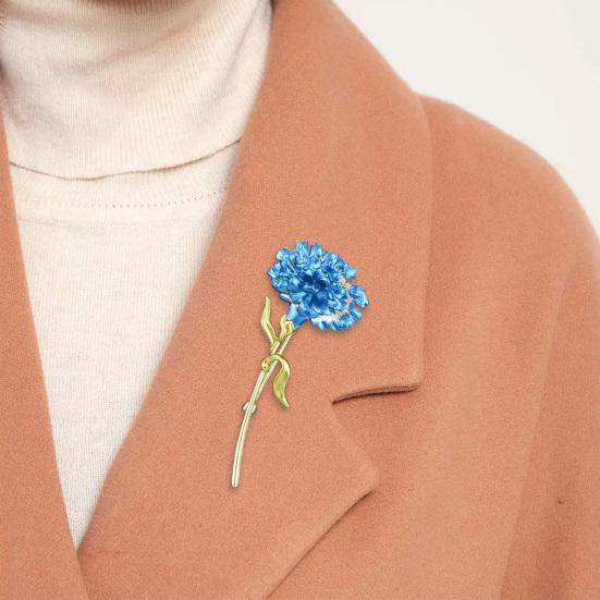 Модная женская брошь-гвоздика, простая элегантная эмалированная заводская тонкая работа, блестящая брошь-корсаж, аксессуары для костюма