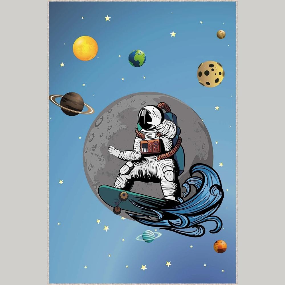 Miru Home Моющийся нескользящий коврик в горошек с цифровой печатью для гостиной, детей и младенцев Mcb-1