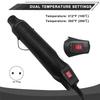 AEE2-Mini Hot Air Gun Dual Speed Temperature Adjustment Fast Hot Air Gun Handmade Soft Clay Drying Shaping EU Plug