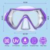 Детская маска для дайвинга и снорклинга Findway с защитой от запотевания и ультрафиолета, очки для плавания с обзором 360° для мальчиков и девочек в возрасте от 5 до 16 лет