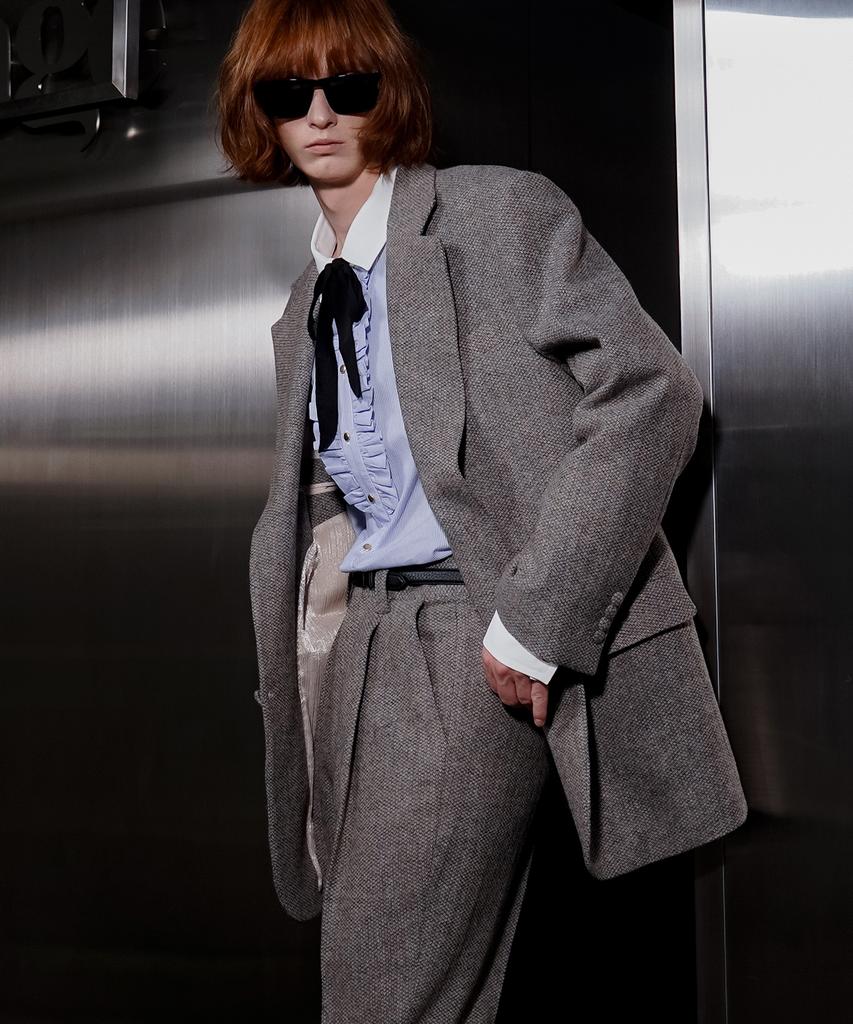 Untage Wool Tweed Single Jacket (Unisex)_Uth-Fb51