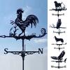 Флюгер для животных, металлический крепление на крышу, индикатор ветра для животных, простая установка, защита от непогоды