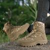 Men Tactical Boots Lace Up Military Army Boot Unisex Work Hiking Shoe Desert Waterproof Brand Climbing Shoe Male Ankle Size Plus