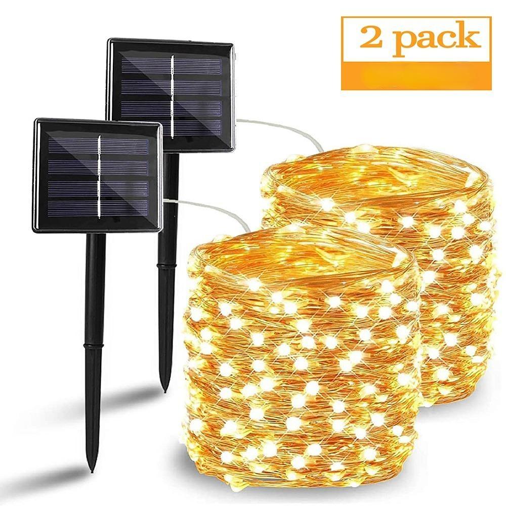 LED Solar Light Outdoor Lamp String Lights for Holiday Christmas Party Waterproof Fairy Lights Garden Garland Lantern