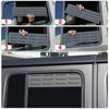For Jeep Wrangler JL 2018 Up Car Rear Window Vent Louver Sun Shield Panel Cover Decoration Aluminum Alloy