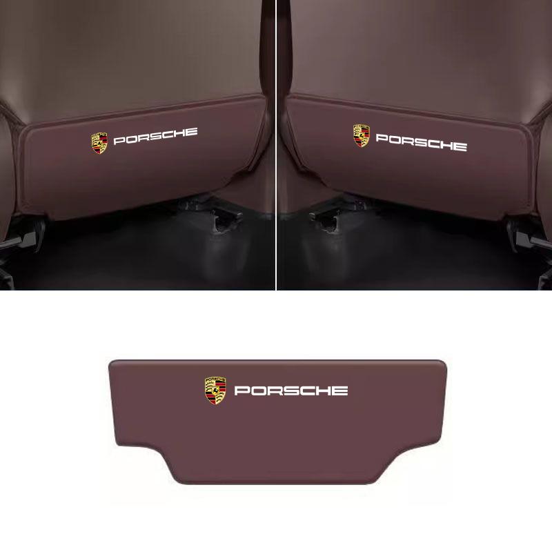 AAV1 Car Seat Back Protector Mat Prevent Dirty Anti Kick Pad for Porsche 718 Cayenne Panamera 911 Macan Taycan Cayman Boxster Sticker