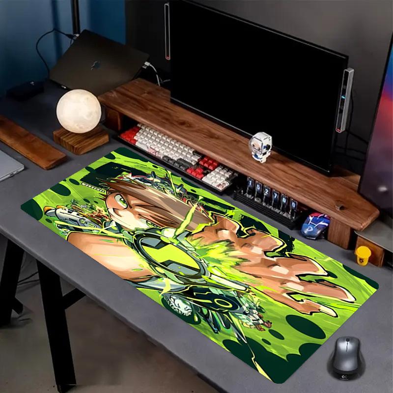 Ben 10 Cartoon Print Mouse Pad, Anti‑Slip Desktop keyboard Mat, for PC Laptop Gaming Working Daily Use, Cool Festival Surprise Gift