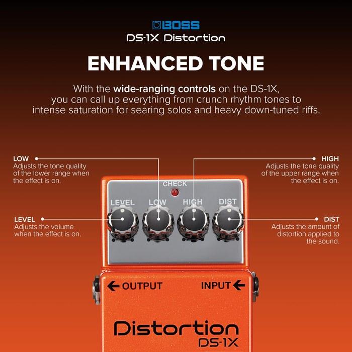 BOSS DS-1X Distortion Компактная педаль эффектов (DS1X)