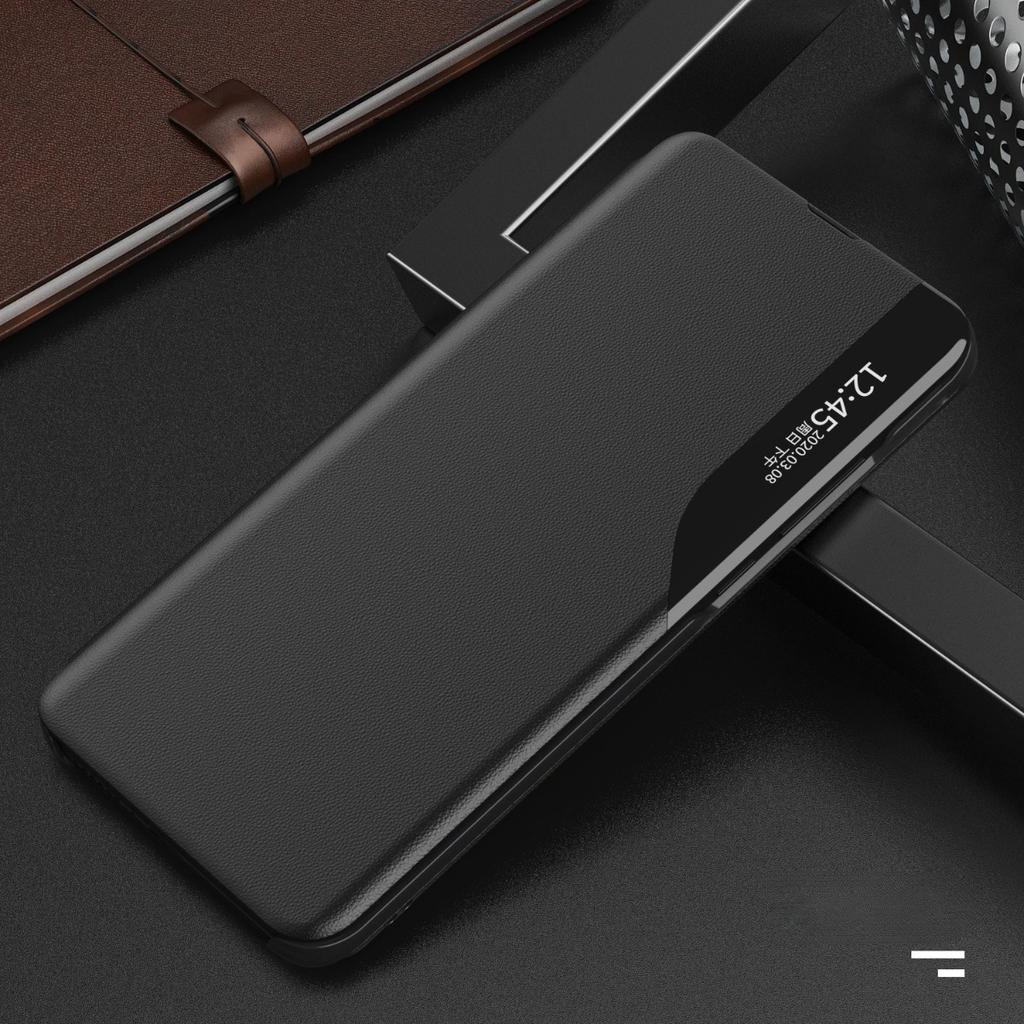 Высококачественный бизнес-чехол-книжка Smart Window View для Samsung Galaxy S26 Ultra S25 Edge S24 S23 Plus S22 FE S21 S20 с магнитной подставкой из кожи