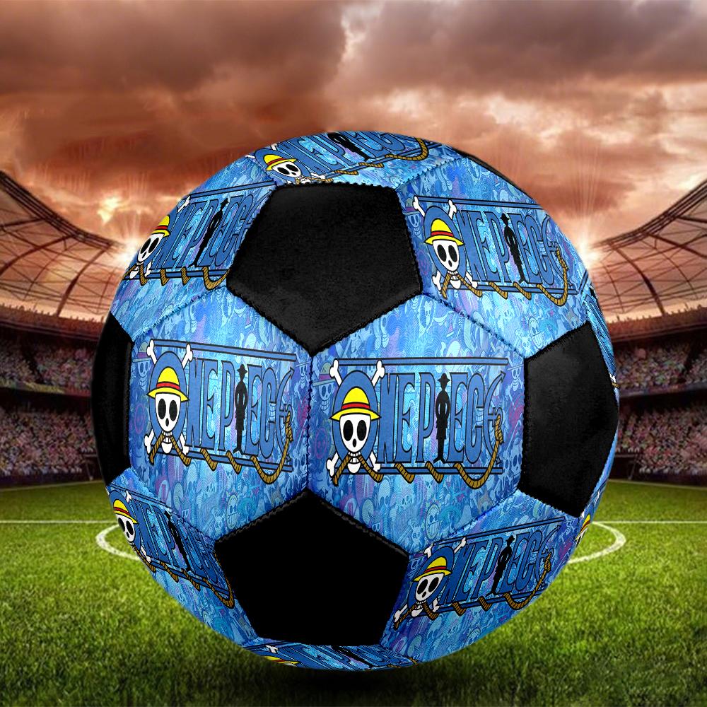 1pc Anime One Piece Logo Football Soccer Ball Size 5 Indoor Soccer Ball Fashion Colorful Backyard Game -Great For Sports Fans Gift HE53