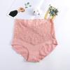 Women Underpants High Waist Solid Color Quick-drying Slim Anti-shrink Shaping Lace Tight Waist Tummy Control Women