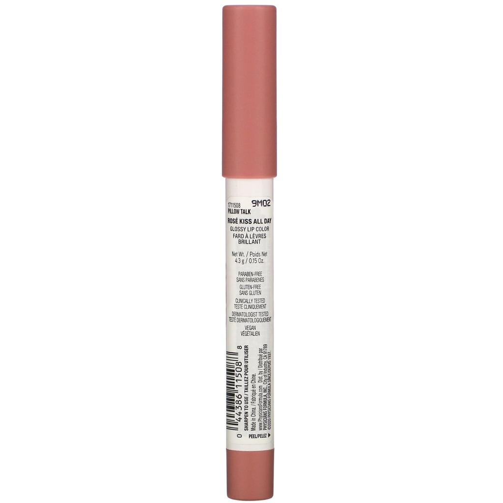 Physicians Formula Rose Kiss All Day, Velvet Lip Color, 1711508 Pillow Talk, 4.3 G (0.15 Oz)