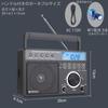 Retekess TR629 Radio Portable Radio Portable Digital Radio AM FM MW Radio Backlight LCD Display Alarm Clock Recording Support Card Function Two Power