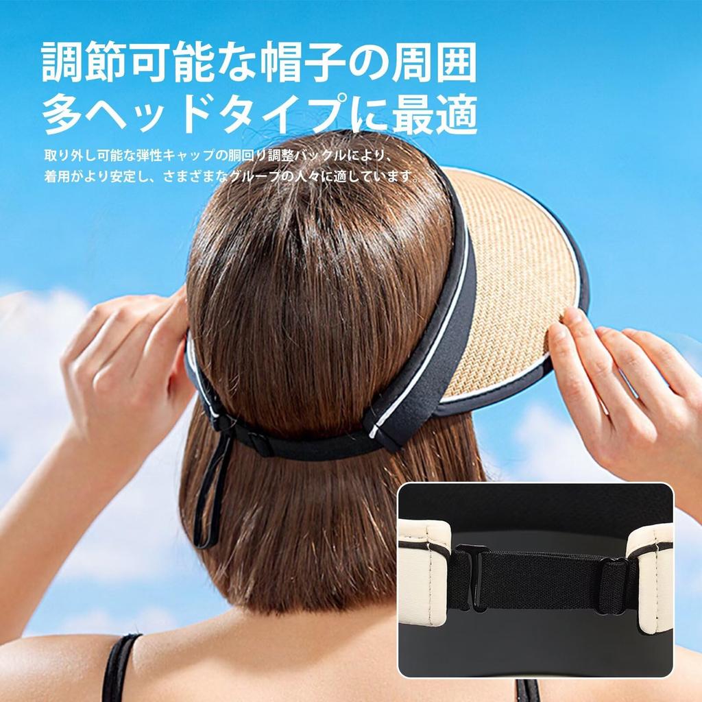 Sun Visor for Straw Sun UV Protection Sun Wide Slimming Fly One Size [LEZOOY] Women, Hat, UPF+50, Hat, Spring/summer, Brim, Effect, Won't Away,