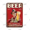 Tin Sign Beer Slod Here Vintage Metal Plaque Retro Metal Plate Funny Drink Vintage Iron Poster for Pub Club Man Cave Bar Decor