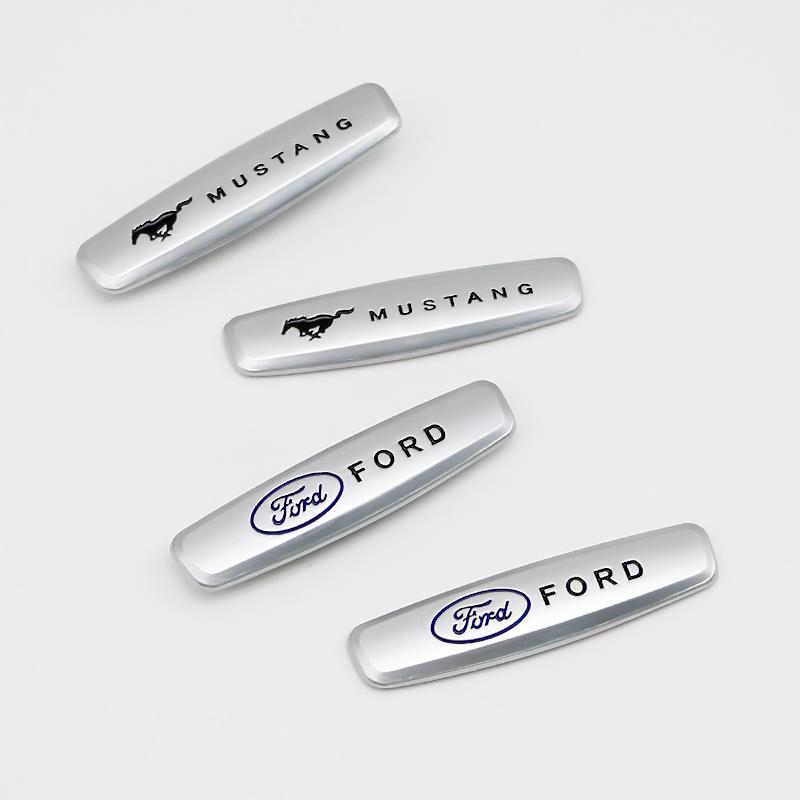 BBAO9 1/2Pcs 60mm 3D Metal Car Seat Interior Badge Emblem For Ford Mustang Shelby Cobra Focus Mondeo F150 MK2 Auto Tuning Accessories