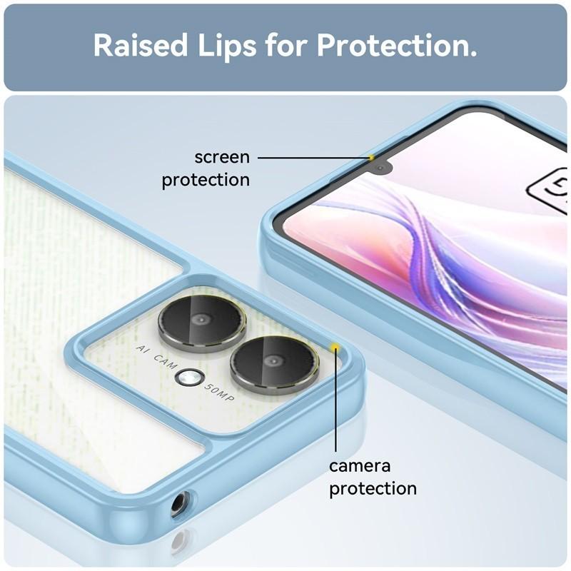 Прозрачный чехол PMMA для Xiaomi Redmi 13C 13R 5G 4G Poco M6 C65 TPU Redmi13C Redmi13R TPU цветной мягкий чехол с рамкой из твердого материала